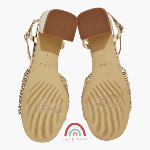 New! J. Crew Woven Heeled Sandals - Picture 14 of 16